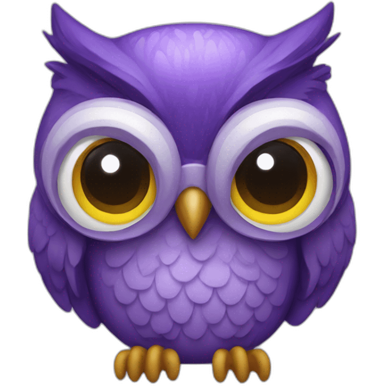 purple owl emoji