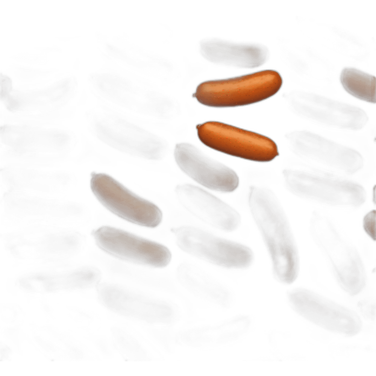 one single sausage with grill marks emoji