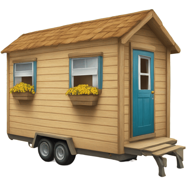 Wooden Mobile home emoji