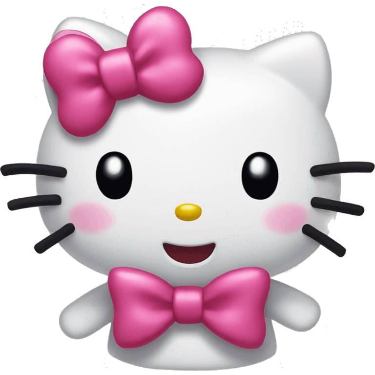 hello kitty winking with bows emoji