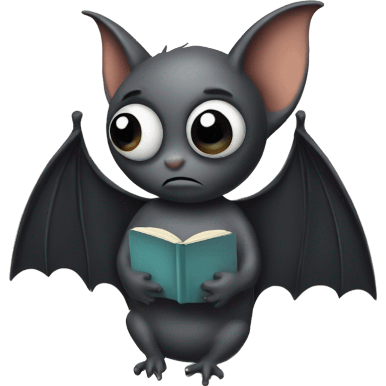 bat with a book emoji