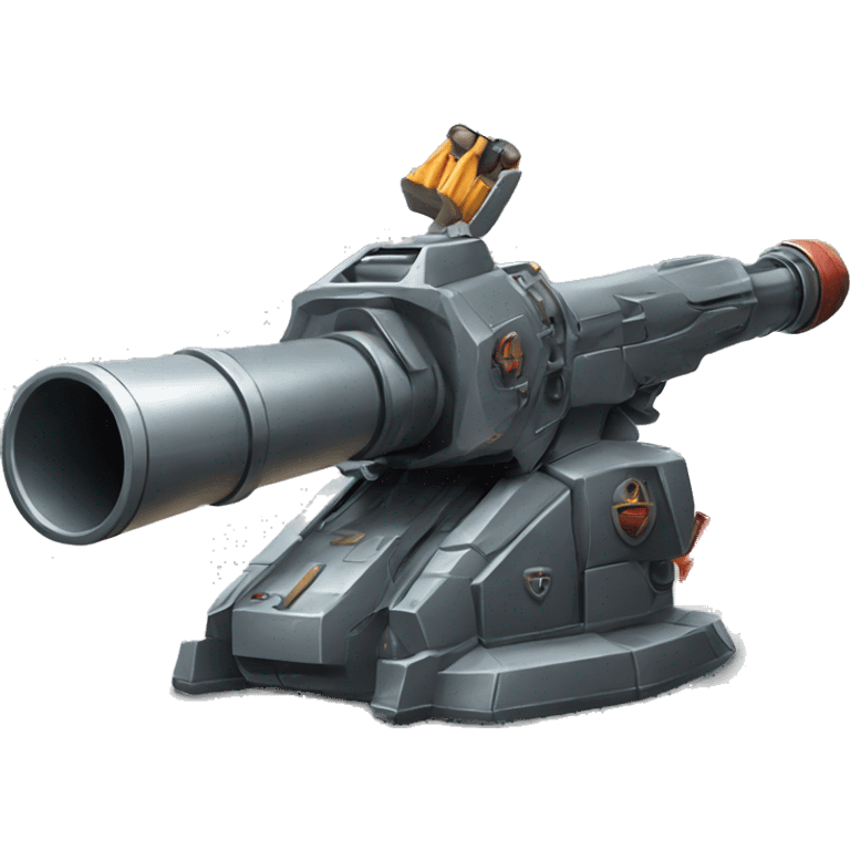 Artillery weapon on a spaceship  emoji