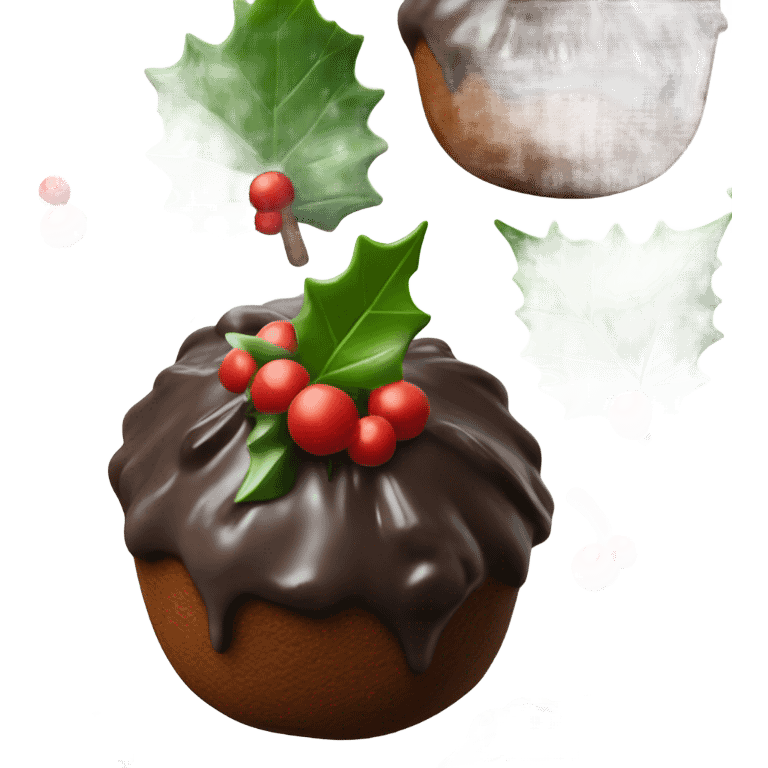 figgy chrismtas pudding  emoji