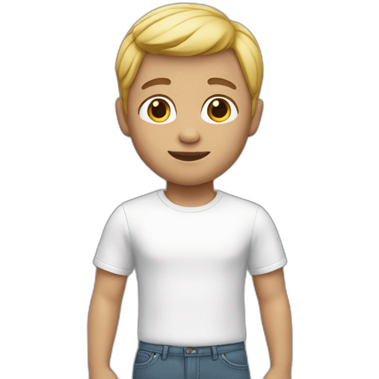 memoji boy white  emoji