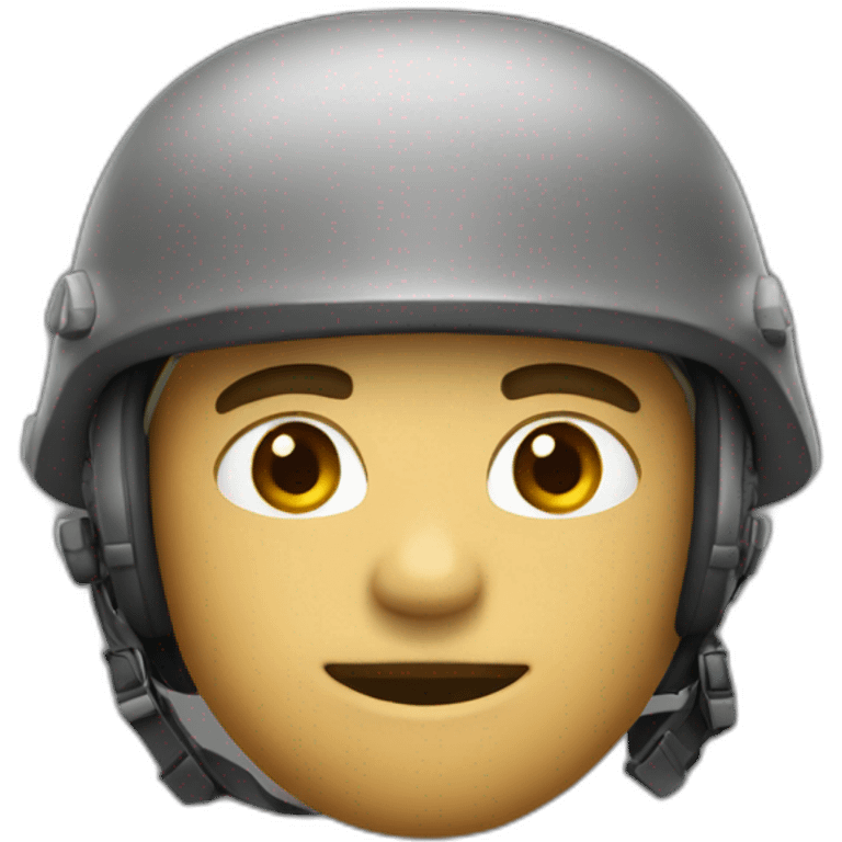 emoji salute soldier helmet head only emoji