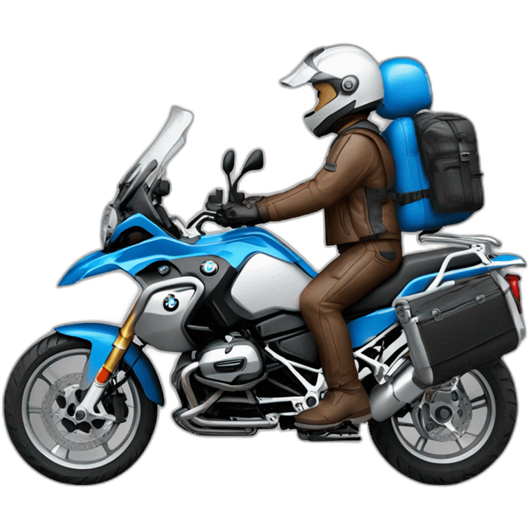 Francisco-Javier-Sans-Sánchez riding a BMW-R-1200-GS emoji