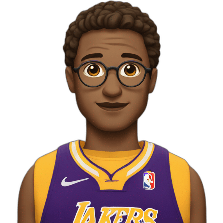 harry potter wearing yellow lakers jersey emoji