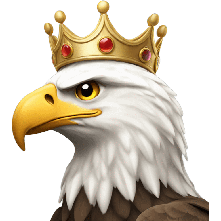 Eagle in crown  emoji