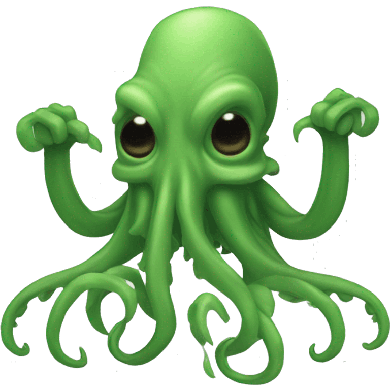 Cthulhu posing T-pose emoji