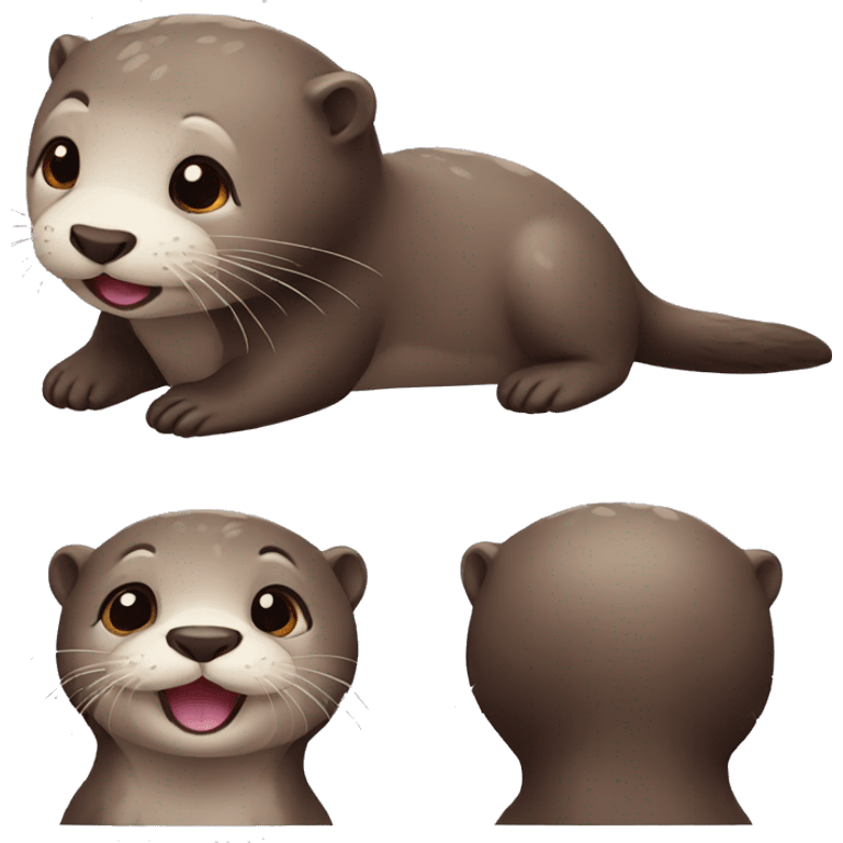 Very cute otter emoji