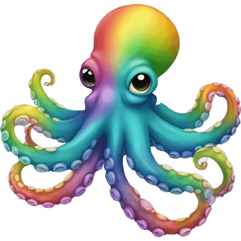 rainbow octopus emoji