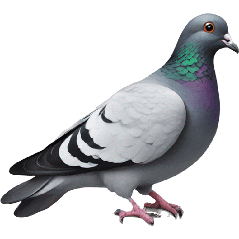 pigeon painting art emoji