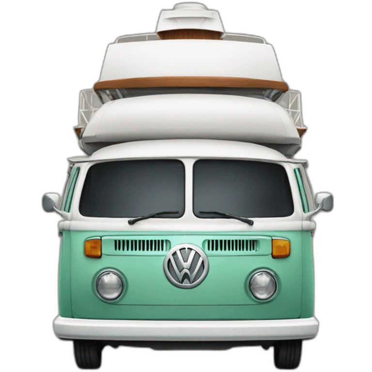 Vw camper ship emoji