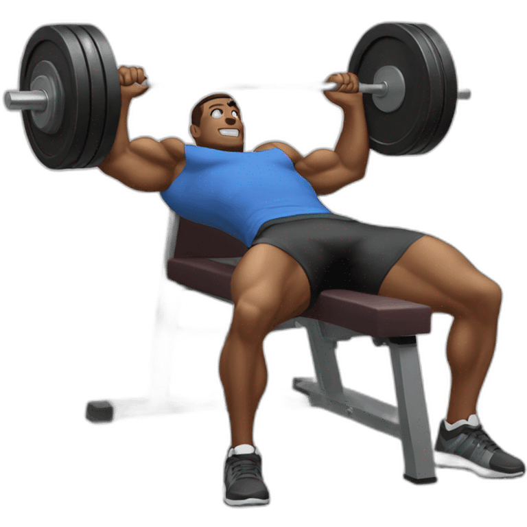 man doing bench press emoji