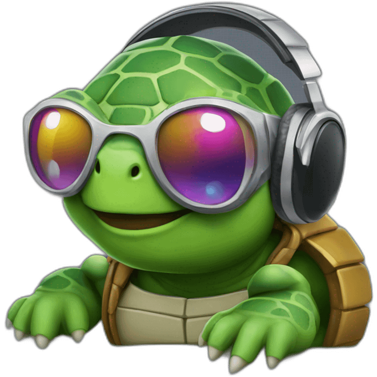 dj turtle emoji