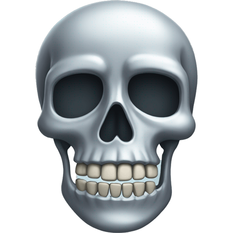 Silver skeleton  emoji