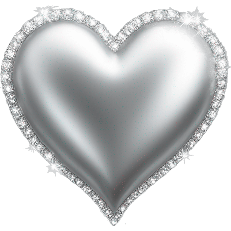 sparkling heart silver  emoji