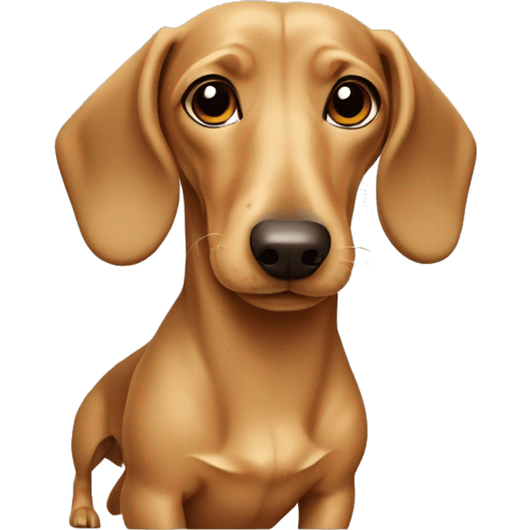 Beige dachshund emoji