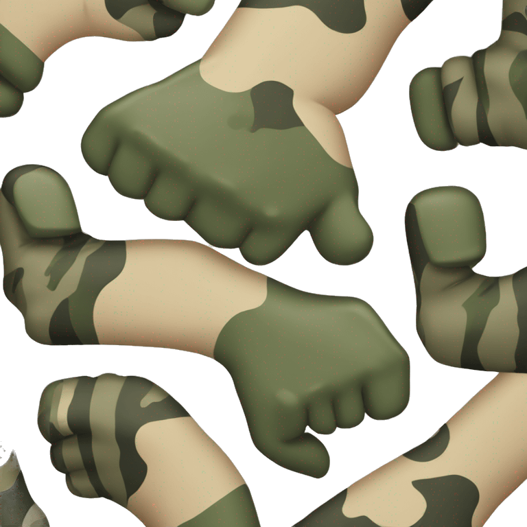 Military camo thumbs up emoji