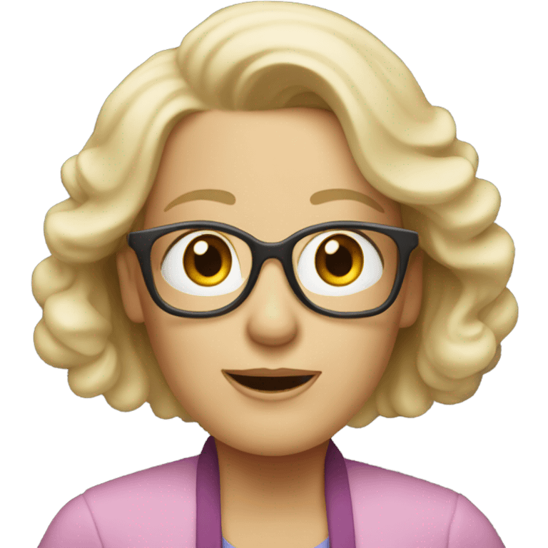 65-year-old blonde therapist emoji