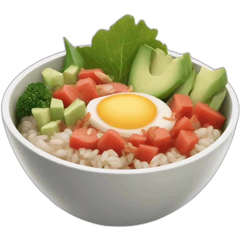 poke bowl emoji