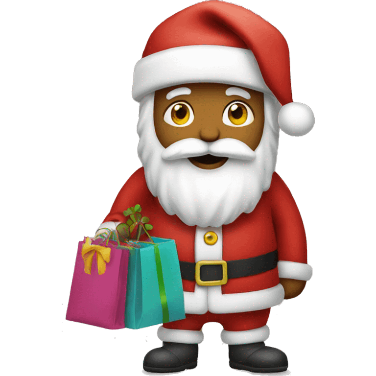 Santa shopping emoji