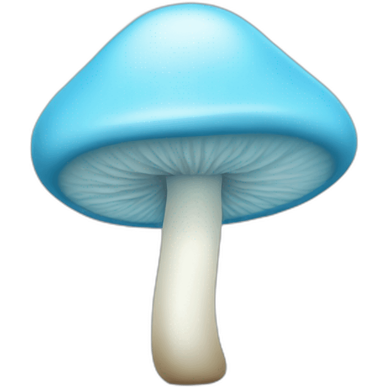 baby blue coloured mushroom emoji