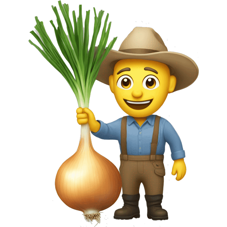 ONION WITH FARMER emoji