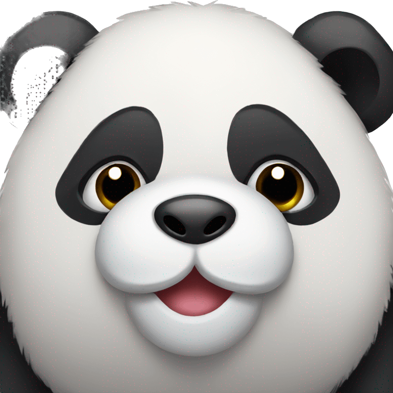 Panda with long eyelashes emoji