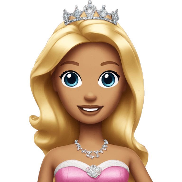 barbie with princess crown emoji