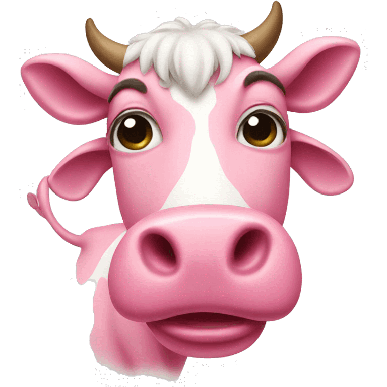 pink cow emoji