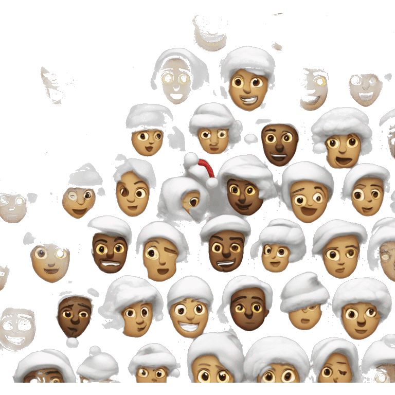 White Christmas emoji