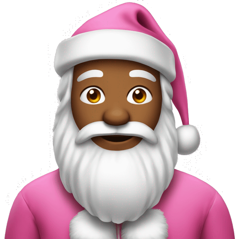 Pink Santa Claus  emoji