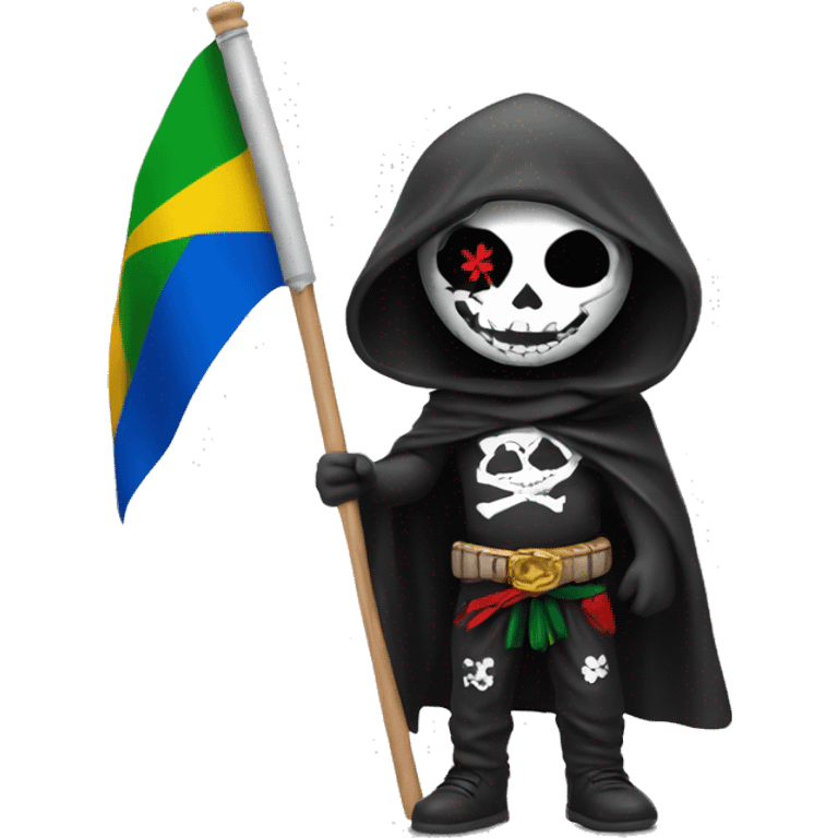 uma caveira com a bandeira do paquistao emoji