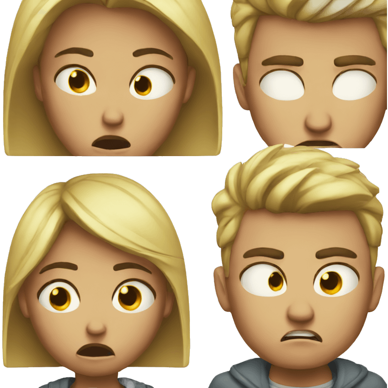 angry couple crying emoji