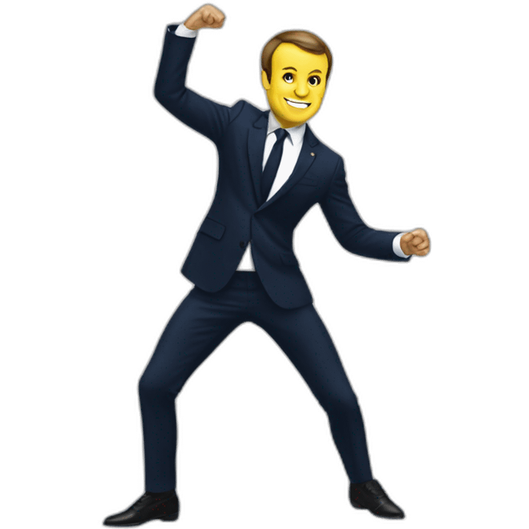 Macron qui danse emoji