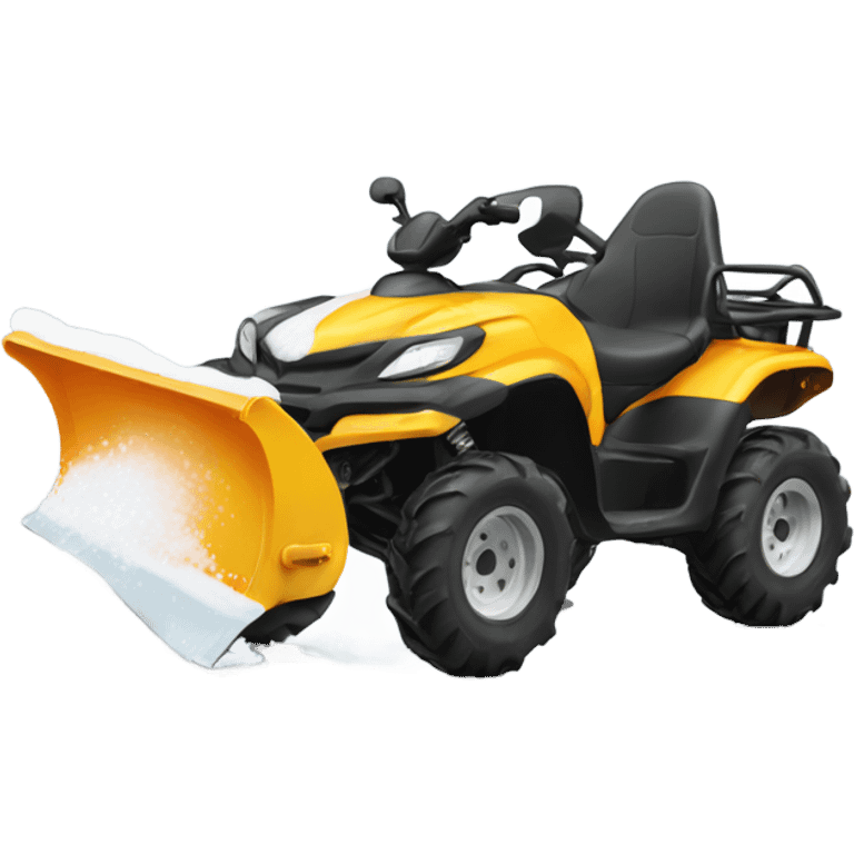 ATV with Snowplow emoji