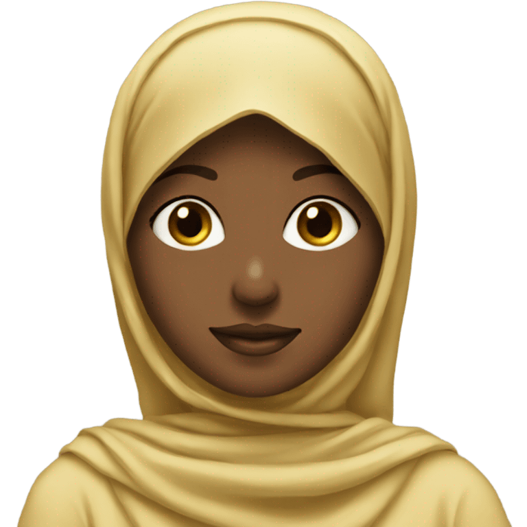 Girl in golden hijab emoji