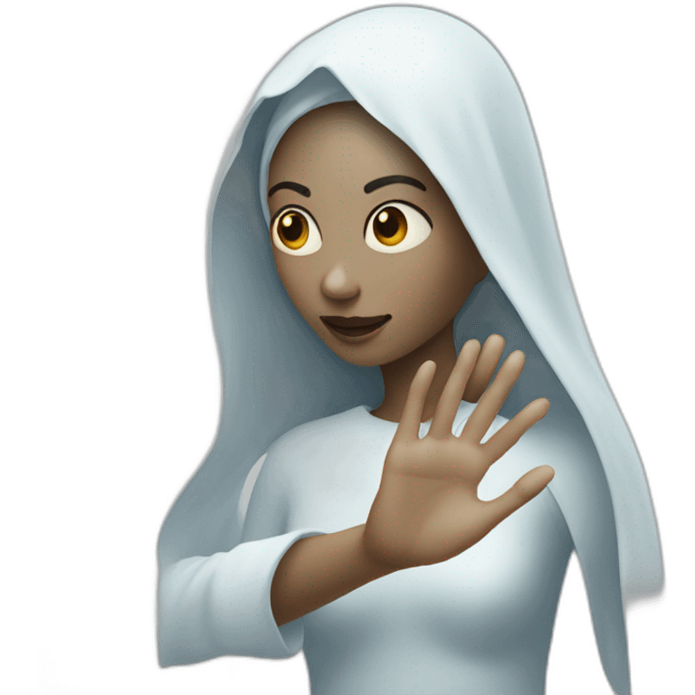 ghost woman holding ghost woman’s hand emoji