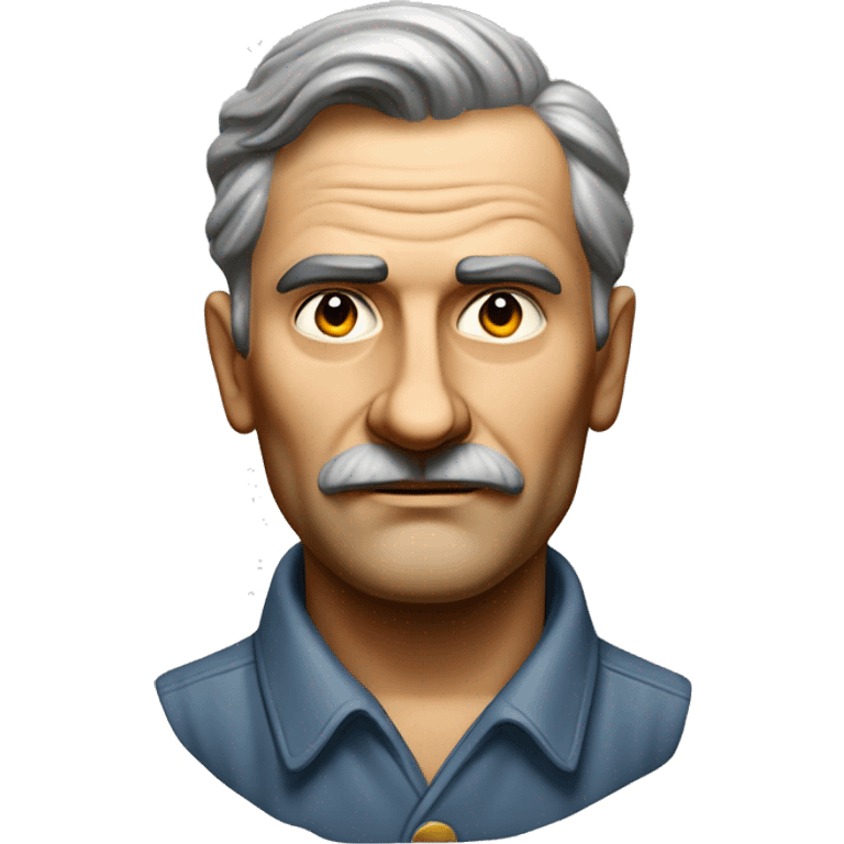 photorealistic serious soviet worker 1950 emoji