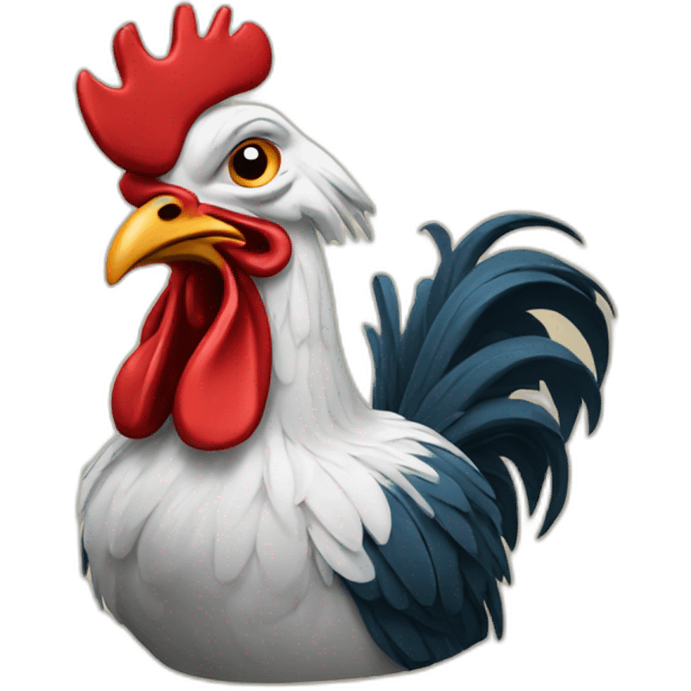 smoking rooster emoji