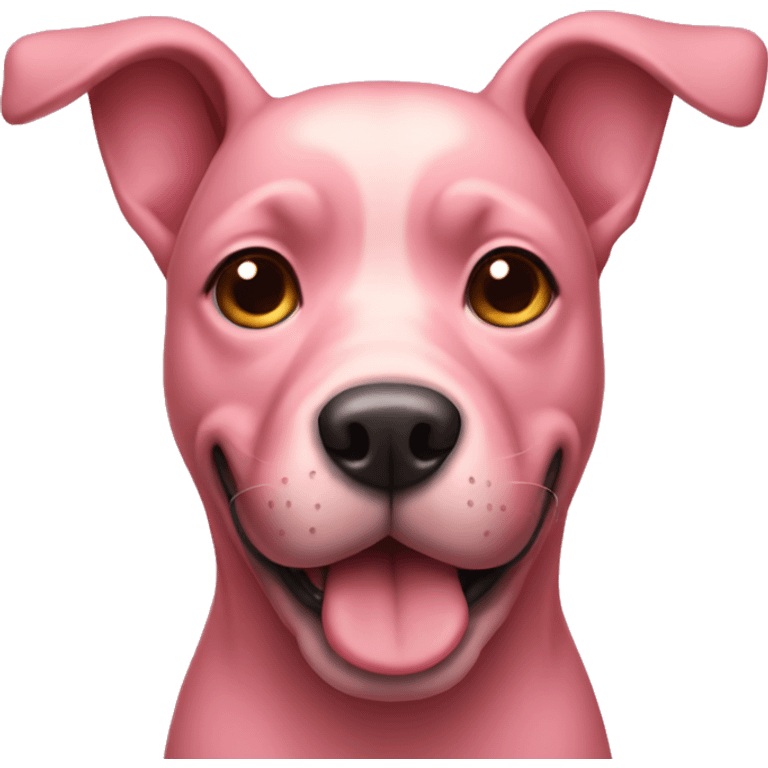 pink dog  emoji