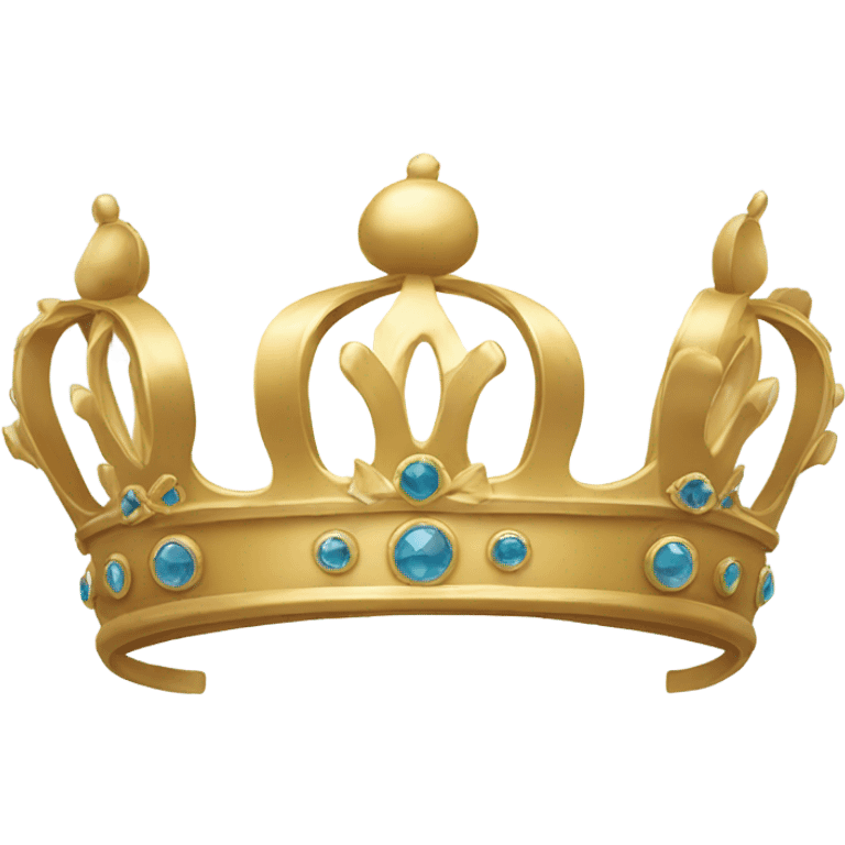 Crown with a bow  emoji