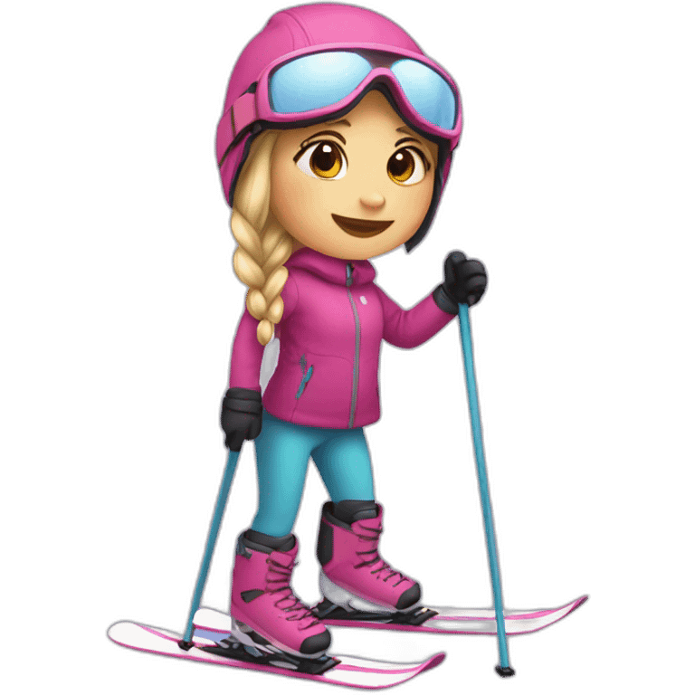 girl on a ski emoji