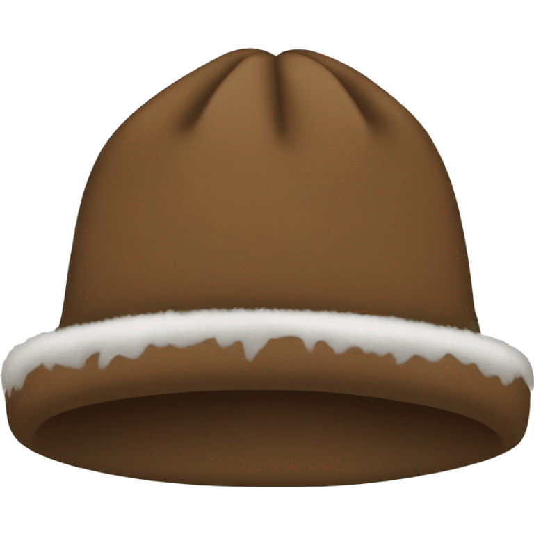 Brown winter hat emoji