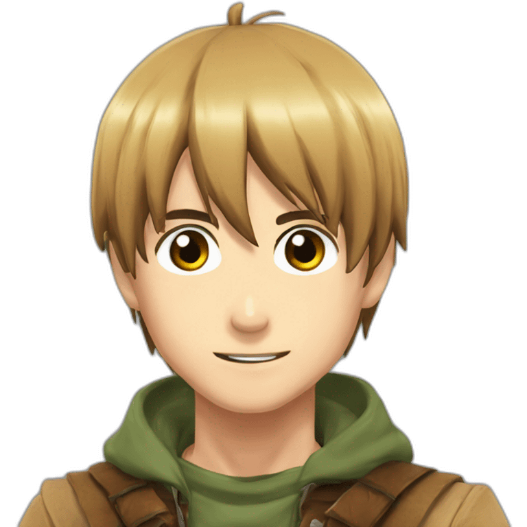 Eren jäger cheveux longs emoji