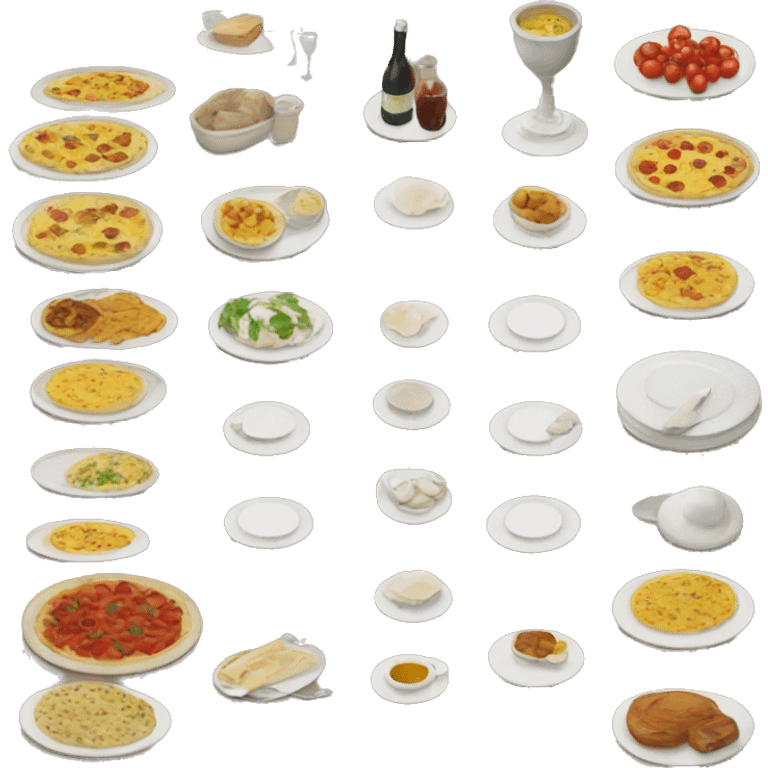 Italy table emoji