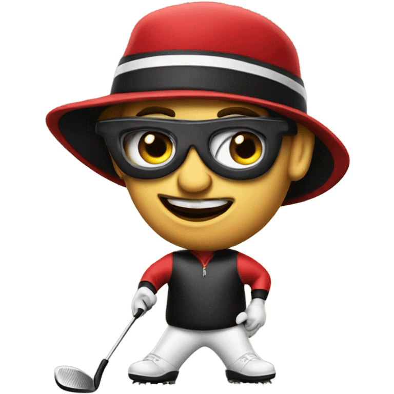 Golfer hamburglar emoji