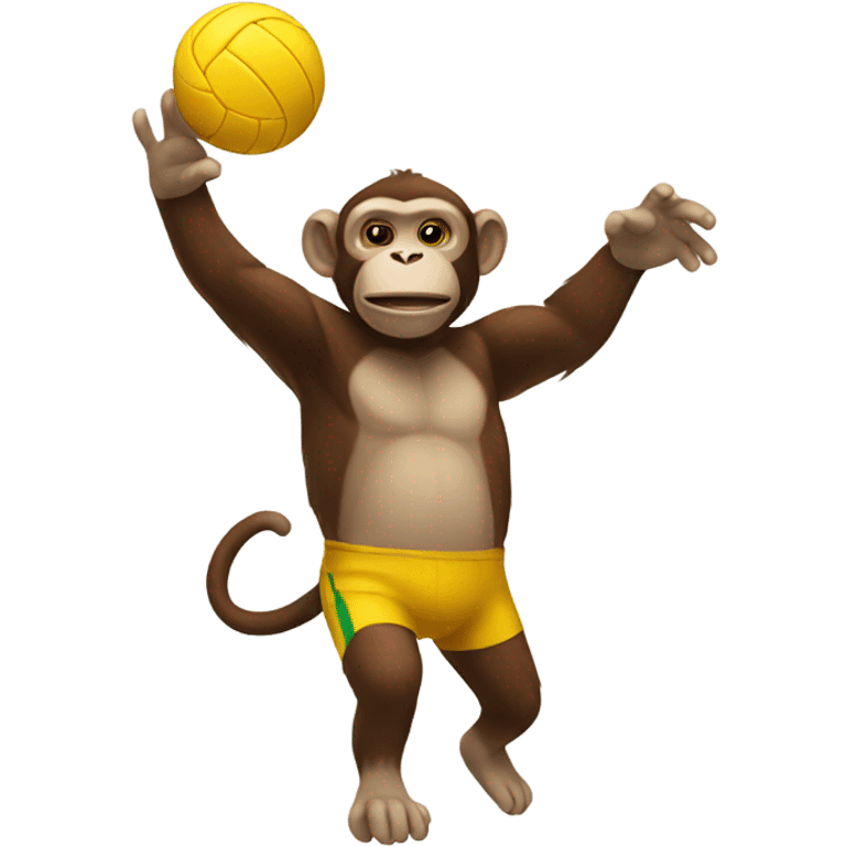 Monkey playing volleyball  emoji