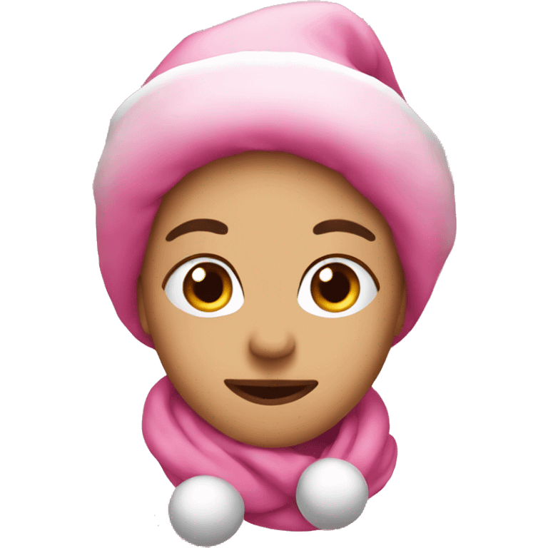 pink christmas emoji